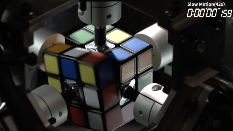 Robot solving Rubik's cube